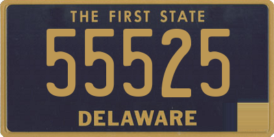 DE license plate 55525