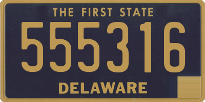 DE license plate 555316