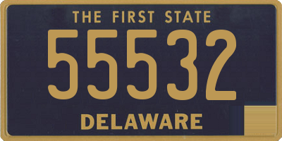 DE license plate 55532