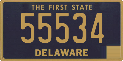 DE license plate 55534