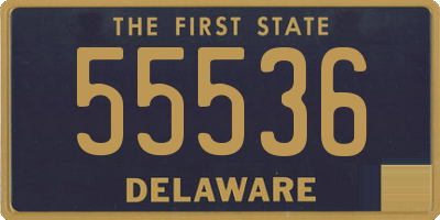 DE license plate 55536