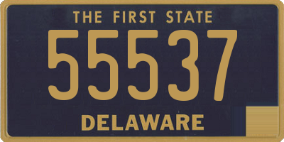 DE license plate 55537