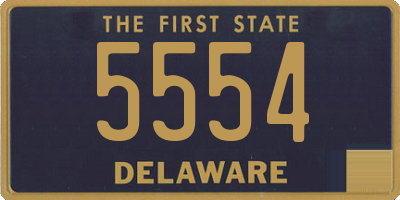 DE license plate 5554