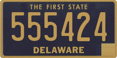 DE license plate 555424