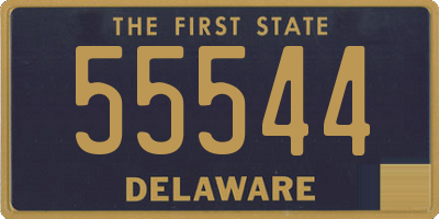 DE license plate 55544