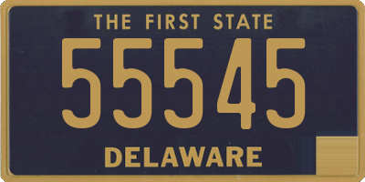 DE license plate 55545