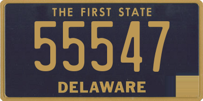 DE license plate 55547