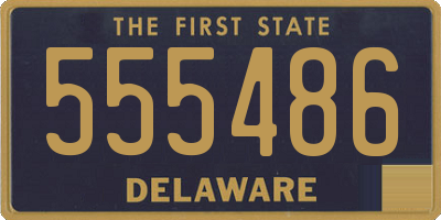 DE license plate 555486