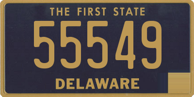 DE license plate 55549