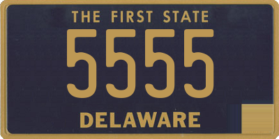 DE license plate 5555