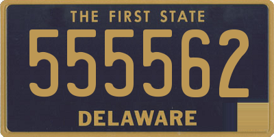 DE license plate 555562