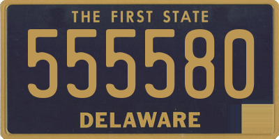 DE license plate 555580
