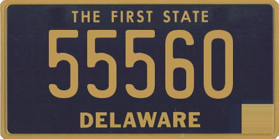 DE license plate 55560