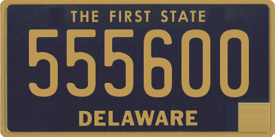 DE license plate 555600