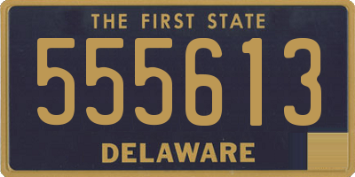 DE license plate 555613