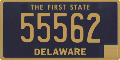 DE license plate 55562