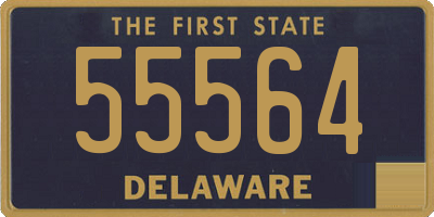 DE license plate 55564