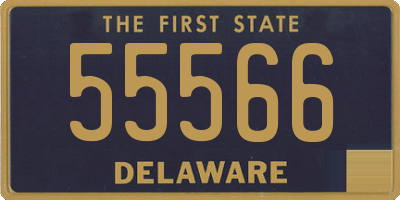 DE license plate 55566