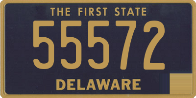 DE license plate 55572