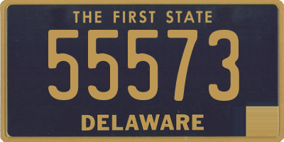 DE license plate 55573