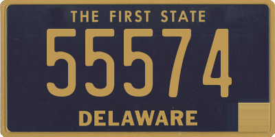 DE license plate 55574