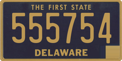 DE license plate 555754