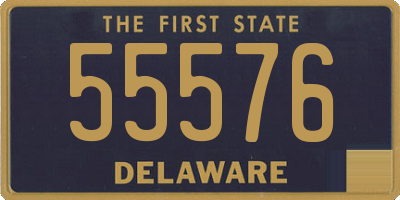 DE license plate 55576