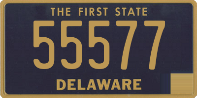 DE license plate 55577
