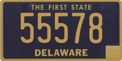 DE license plate 55578