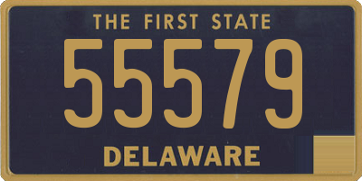 DE license plate 55579