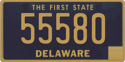 DE license plate 55580