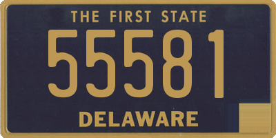 DE license plate 55581