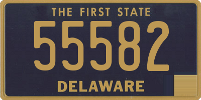 DE license plate 55582