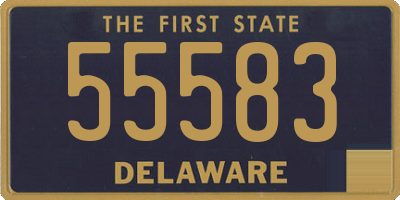 DE license plate 55583