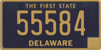 DE license plate 55584