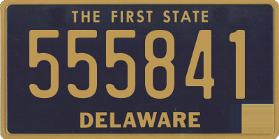 DE license plate 555841