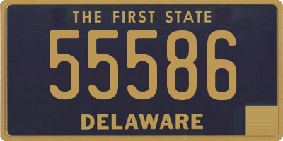 DE license plate 55586