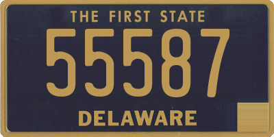 DE license plate 55587