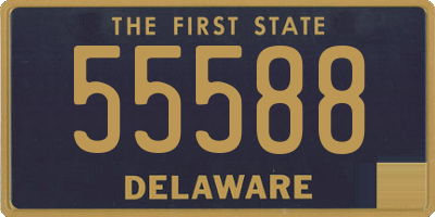 DE license plate 55588