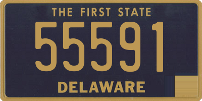 DE license plate 55591