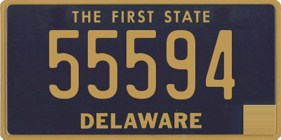 DE license plate 55594