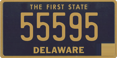 DE license plate 55595