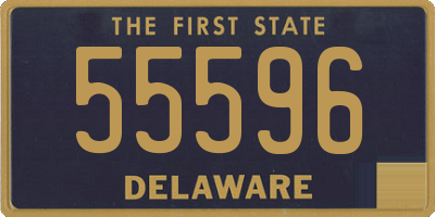 DE license plate 55596