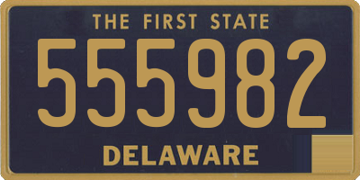 DE license plate 555982