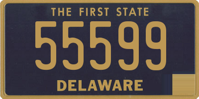 DE license plate 55599