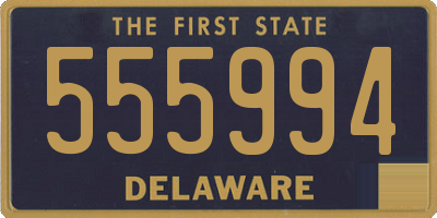 DE license plate 555994