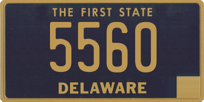 DE license plate 5560
