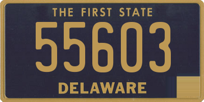 DE license plate 55603