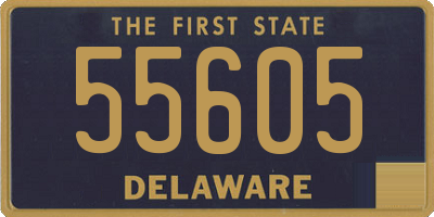 DE license plate 55605