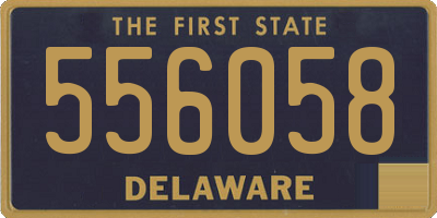 DE license plate 556058